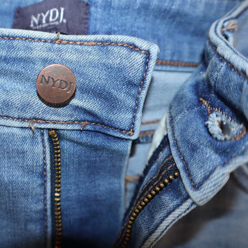 NYDJ Marilyn Straight Blue Medium Wash Jeans Women's Size 10 and 12 - Picture 12 of 16